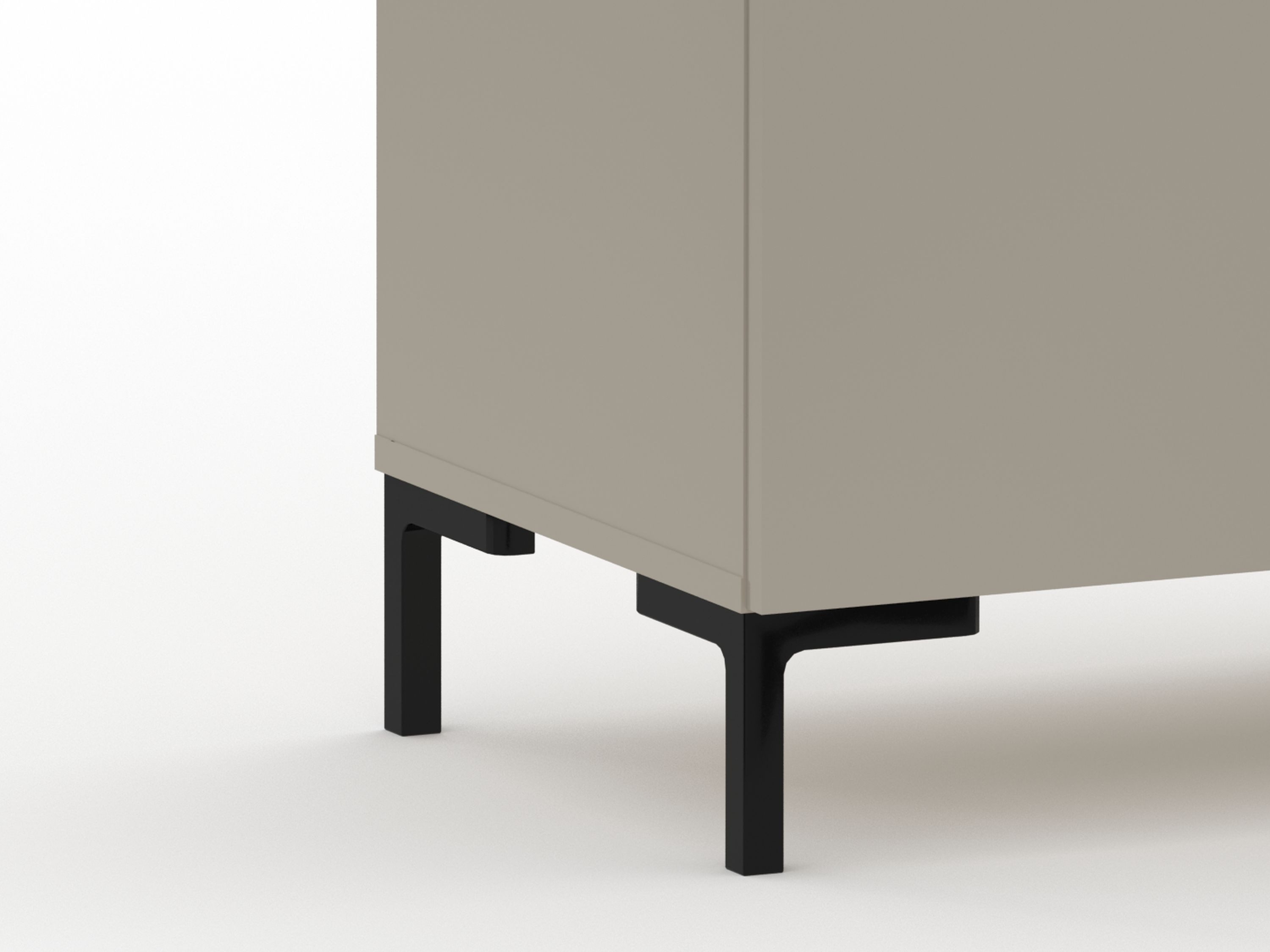 trendteam Garderobenschrank Spiegelschrank in Cashmere & Silverjack Eiche Dekor 70x199x41cm