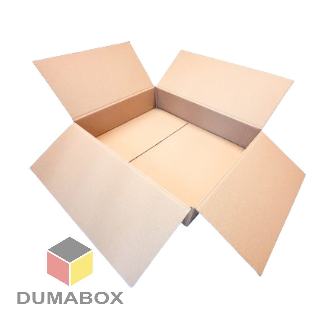 DUMABOX Versandkarton 500x400x100 Karton Versandkarton 1-wellig B-Welle