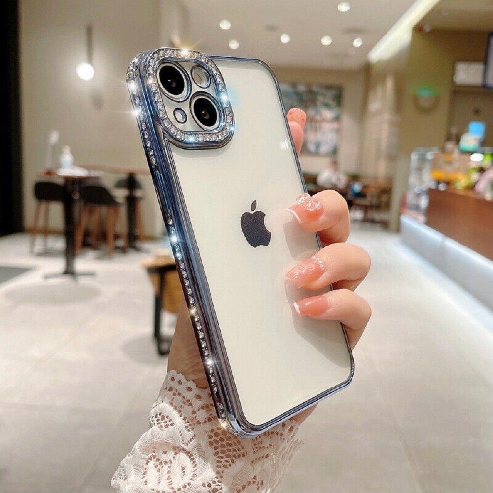 cofi1453 Bumper Diamond Hülle elegante Smartphonehülle transparenter Hintergrund