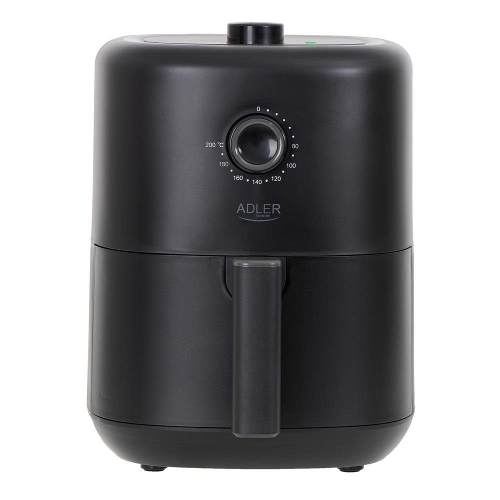 Adler Heißluftfritteuse, 2200 Watt, 3 Liter, 80-200°C, Airfryer