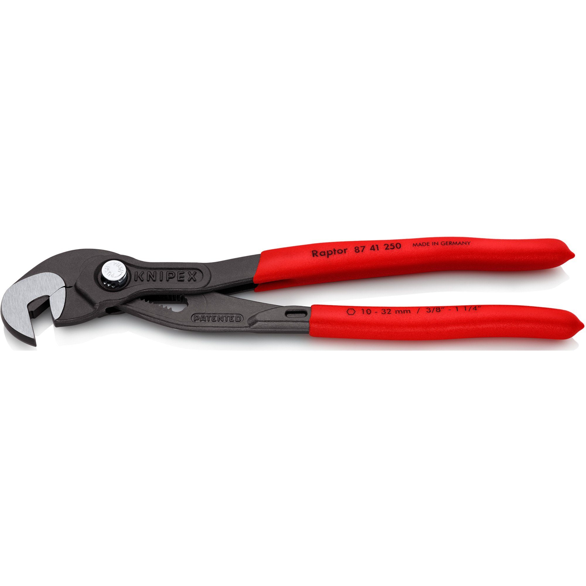 Knipex Greifzange KNIPEX Raptor 87 41 250, Zange, (Schraubzange, 10