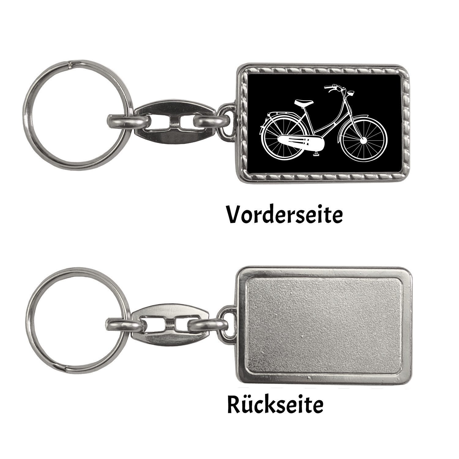 speecheese Schlüsselanhänger Fahrrad Schlüsselanhänger mit Bordüre günstig online kaufen