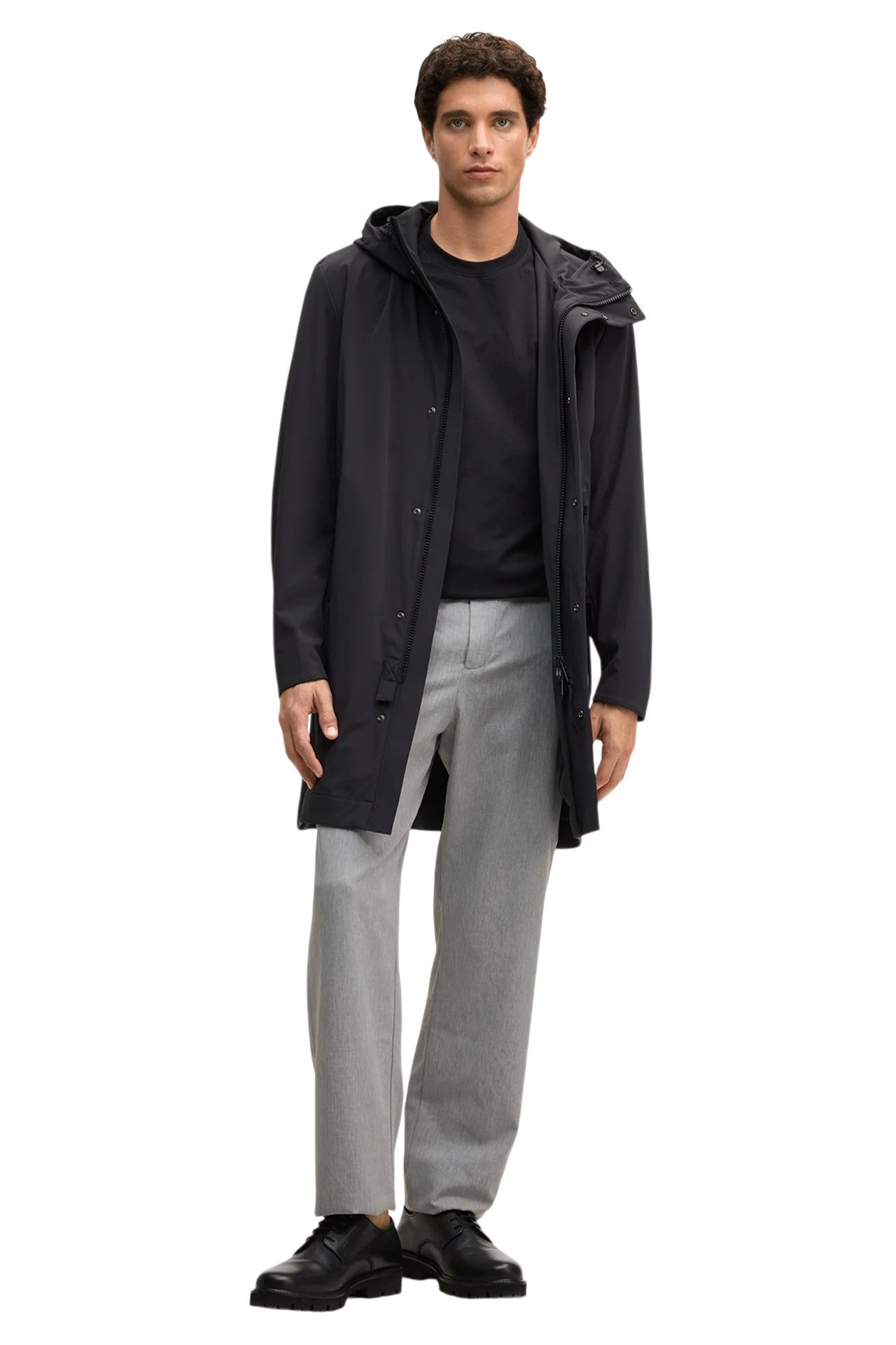 Strellson Parka (funktionales Design mit justierbarer Kapuze) schwarz Herren