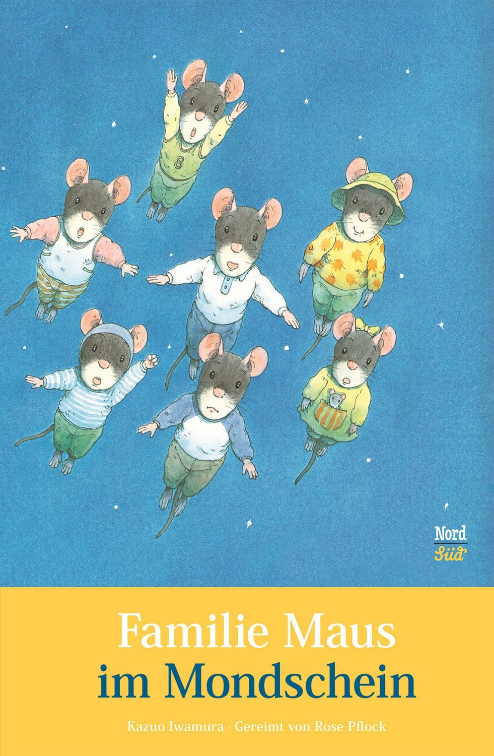 Familie Maus im Mondschein / Rose Pflock