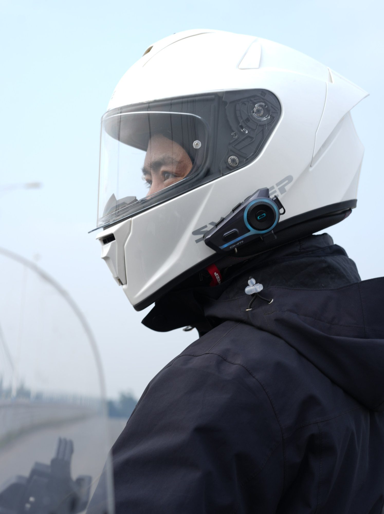 FC-Moto Motorradhelm ASMAX D9 Edition Bluetooth Kommunikationssystem Doppelset, Bluetooth-Intercom
