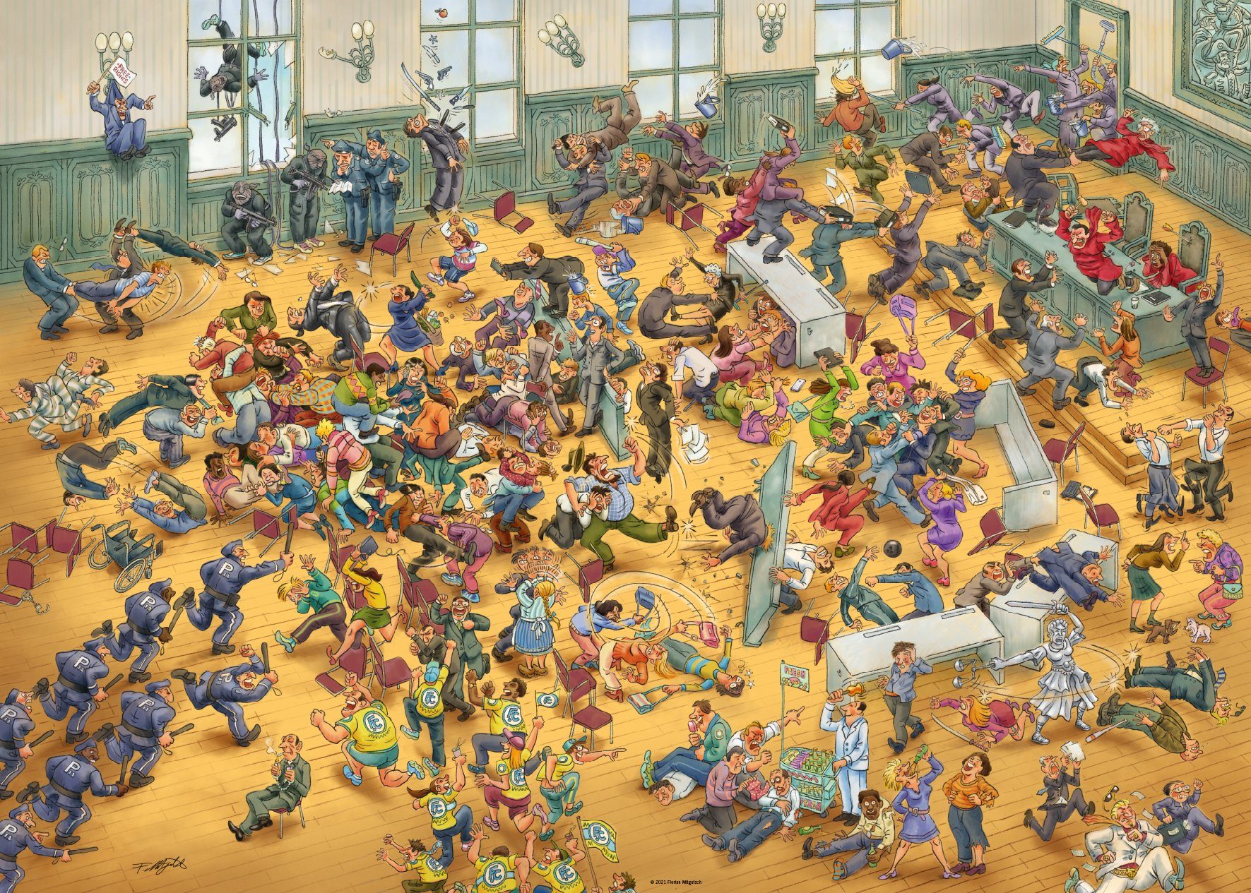 Made For Justice 1000 Europe Puzzle Puzzleteile, HEYE Mitgutsch, in All!