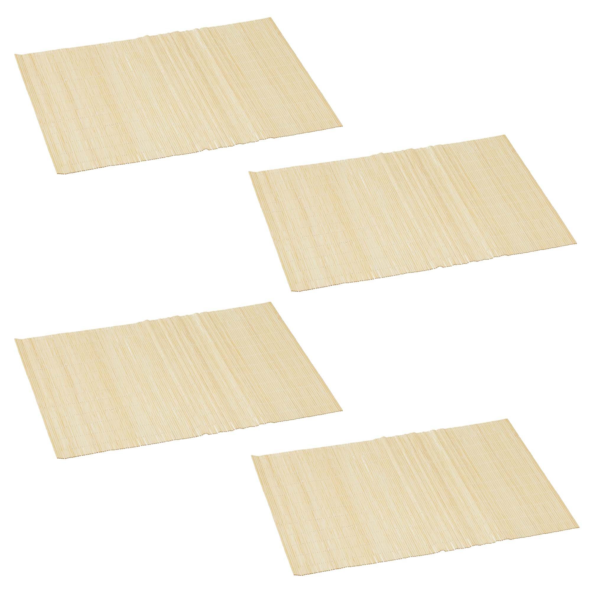 Platzset, Bambus Platzmatten Tischsets Unterlage Platzdecken Tischmatten Tischunterlage, HAC24, (4 Stück), 45 x 30 cm