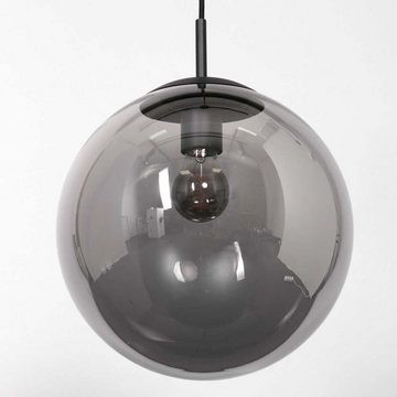 Steinhauer LIGHTING Pendelleuchte, Pendellampe Hängeleuchte Deckenlampe Esszimmerlampe Metall Rauchglas
