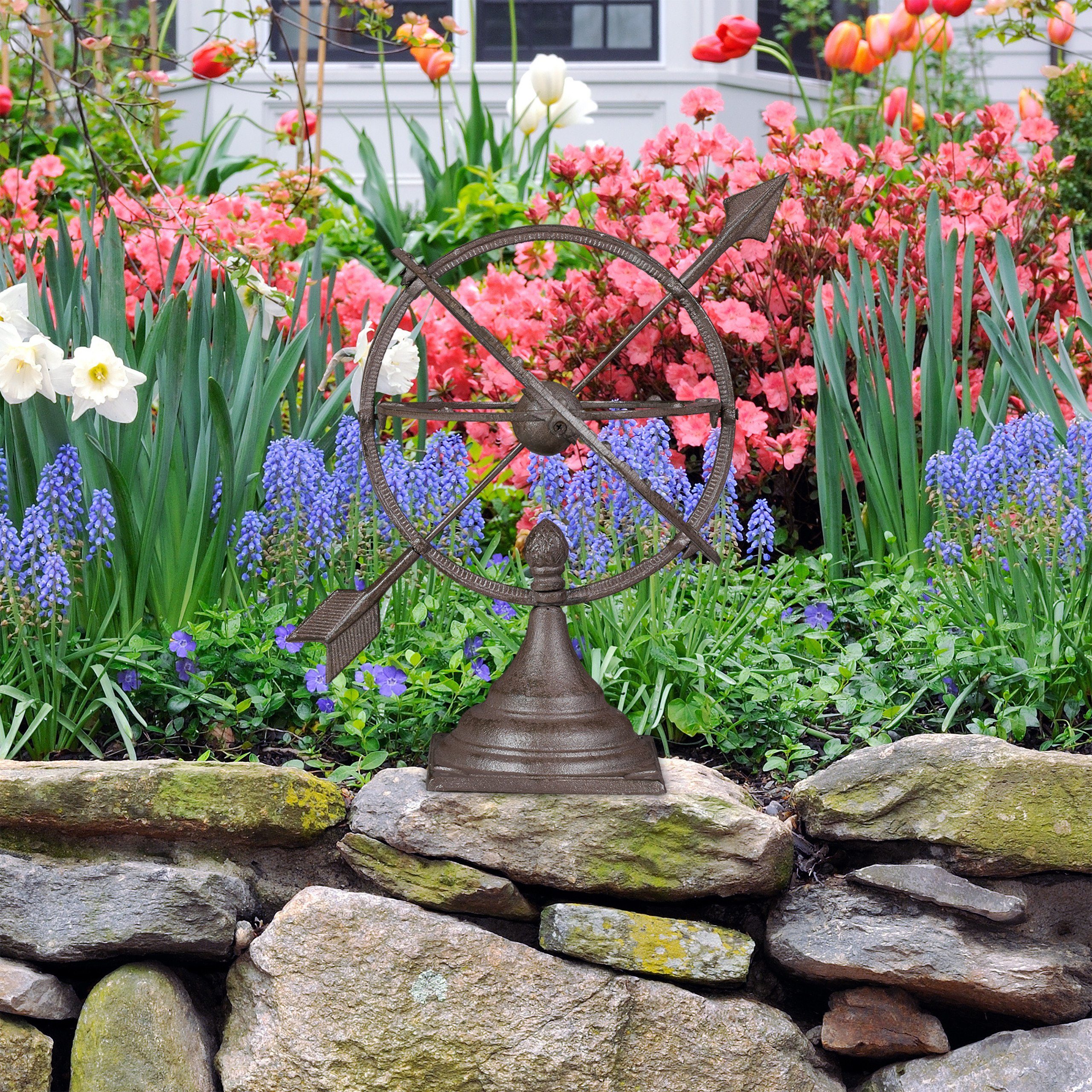 relaxdays Gartenfigur Sonnenuhr Garten M günstig online kaufen