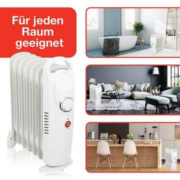 *Alpina* Ölradiator YL-B12-7A, 850 W, 7 Rippen, Thermostat, Kipp- und Überhitzungsschutz