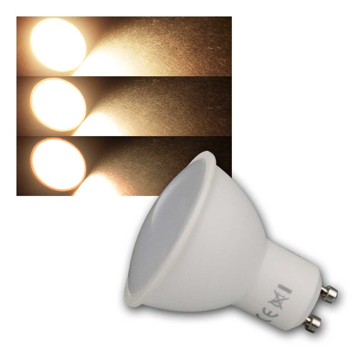 ChiliTec LED-Leuchtmittel 5 x GU10 LED Strahler "H50 DIMM" 5W 420lm warmweiß, warmweiß