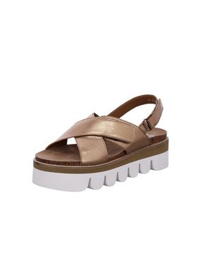 Ara Florenz - Damen Schuhe Sandalette Glattleder braun