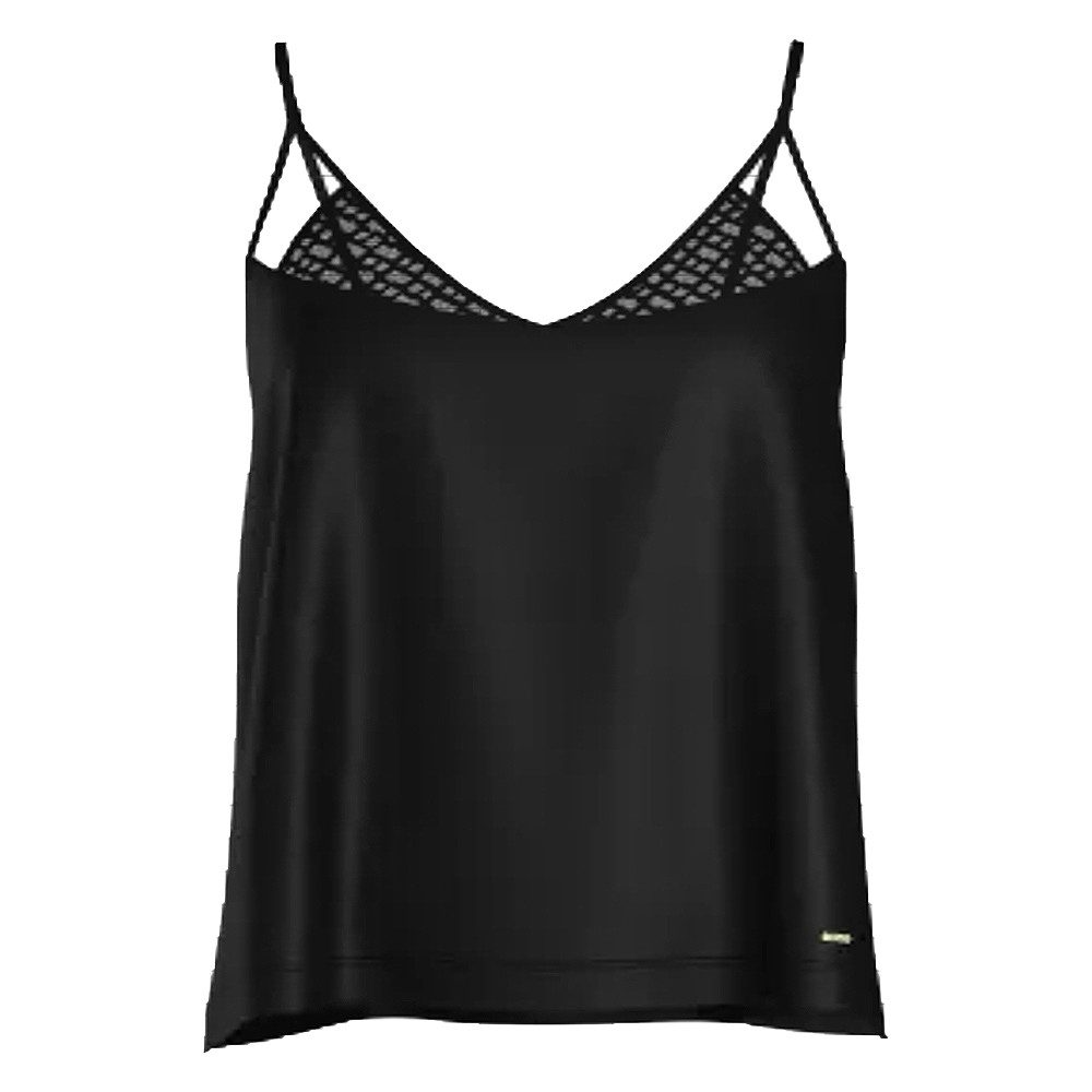 BOSS Shirttop BOSS Damen Audrey Top aus Viskose, Black