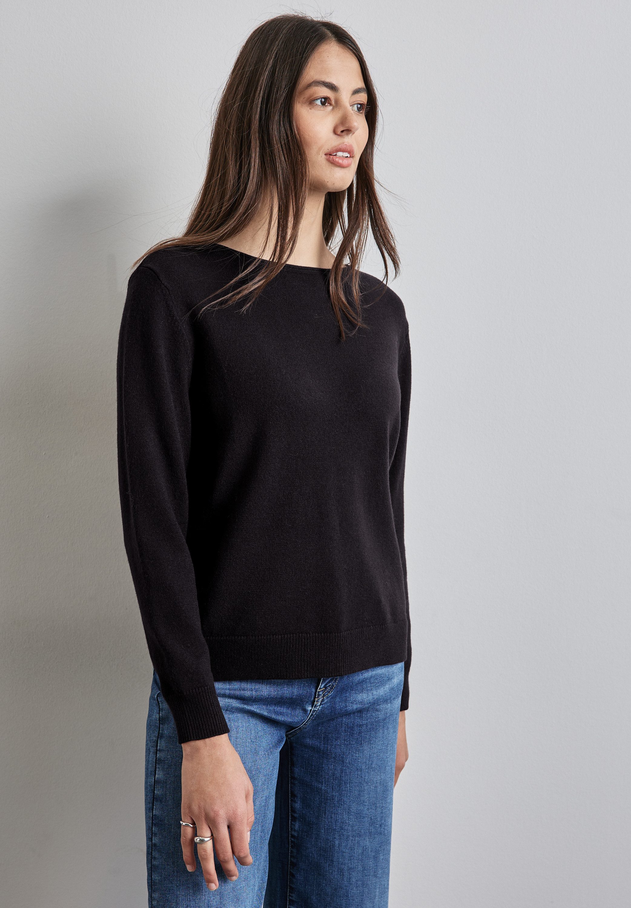 STREET ONE Strickpullover mit U-Boot-Ausschnitt