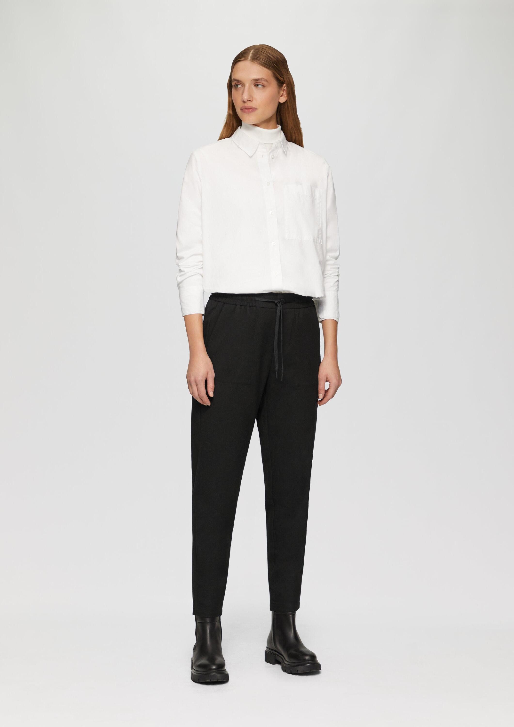 s.Oliver 7/8-Hose Hose Twill-Hose mit Cargotasche und Elastikbund günstig online kaufen