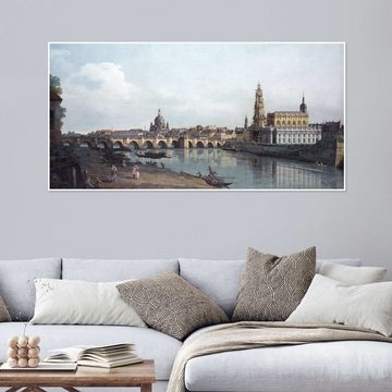 Posterlounge Poster Bernardo Bellotto (Canaletto), Dresden mit Augustusbrücke, Malerei