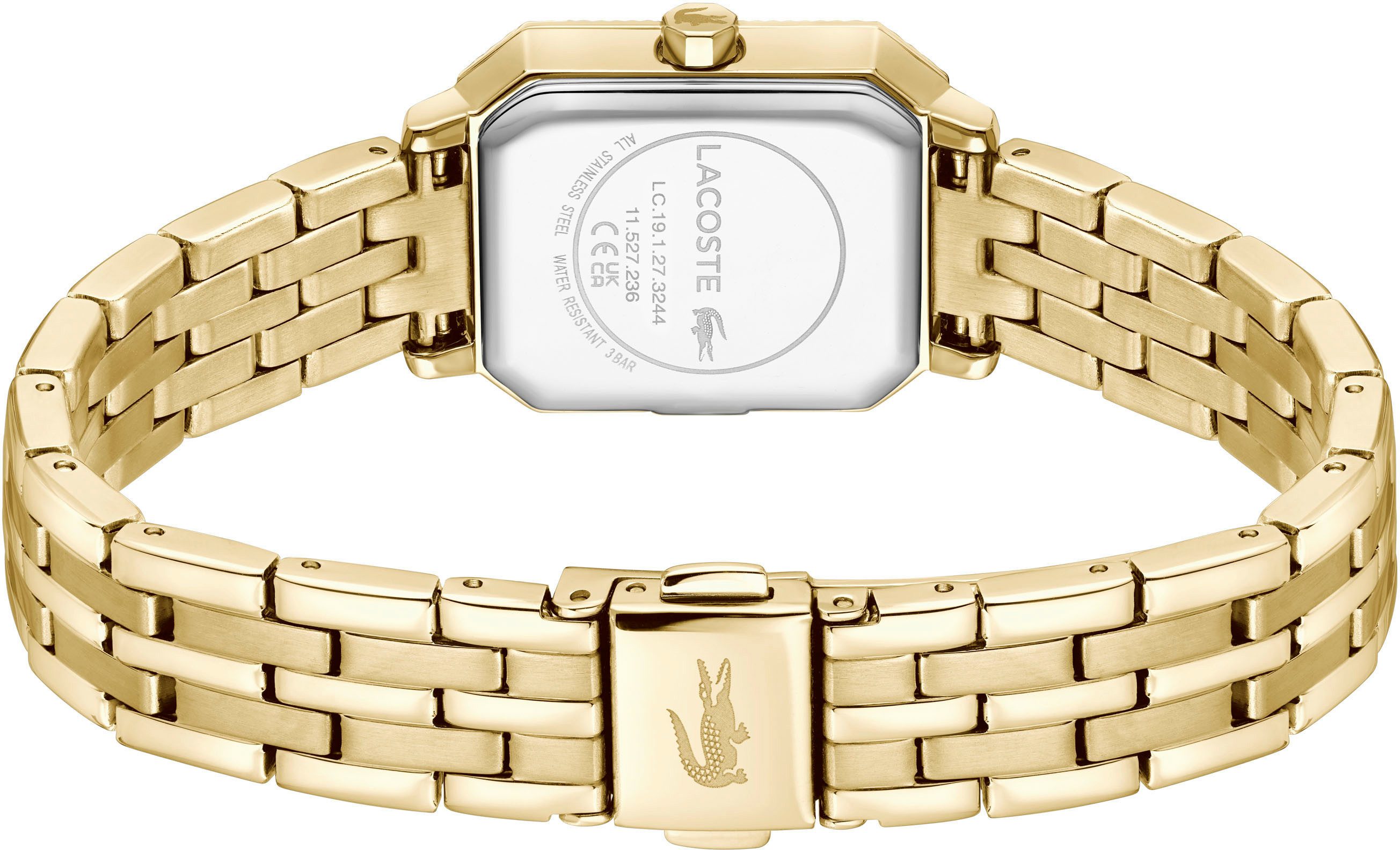 Lacoste Quarzuhr LACOSTE PARISIENNE 2001441, Armbanduhr, Damenuhr, Edelstahlarmband, analog