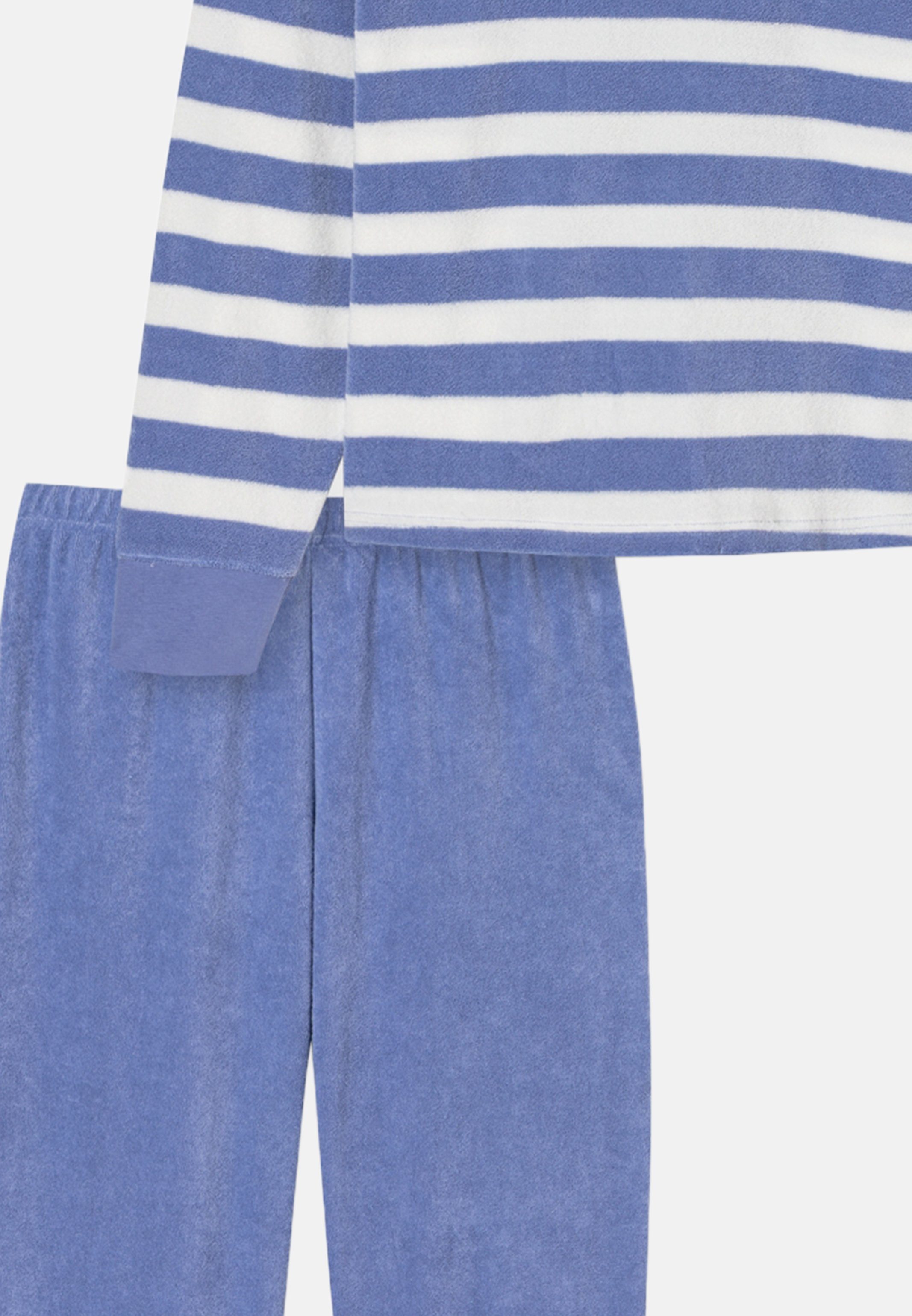 Schlafanzug Nightwear Baumwolle an tlg) und Schiesser - Beinen - Bündchen Armen (Set, 2 Pyjama Komfortable