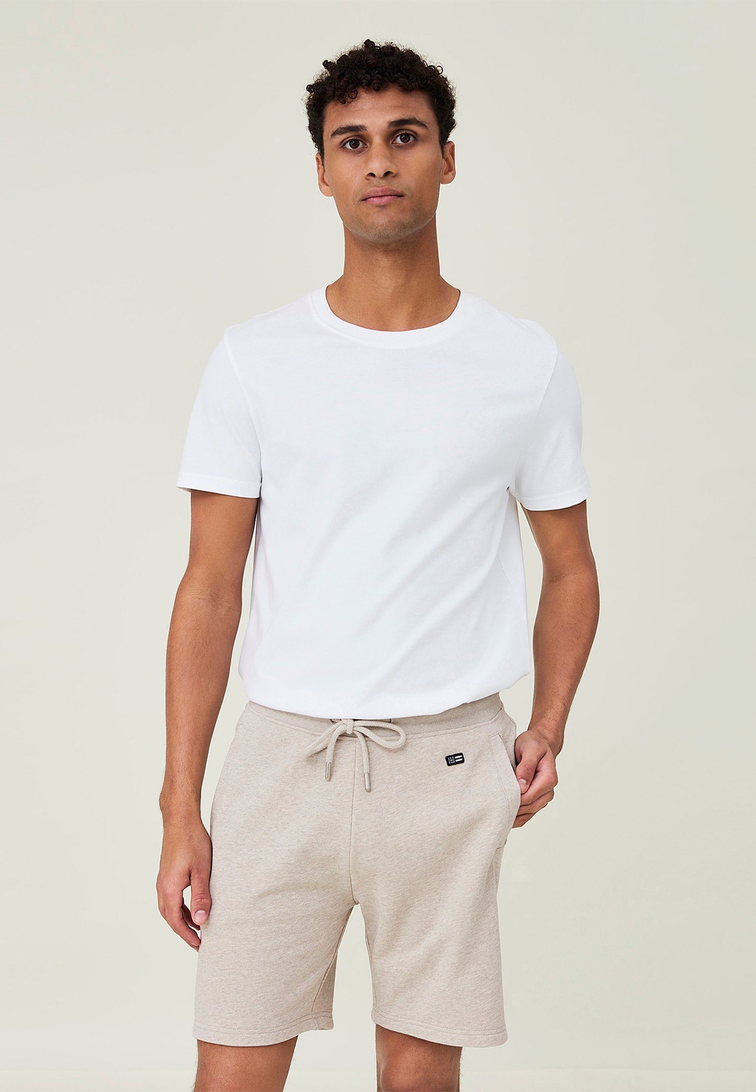 Hill melange Jersey Shorts Lexington beige