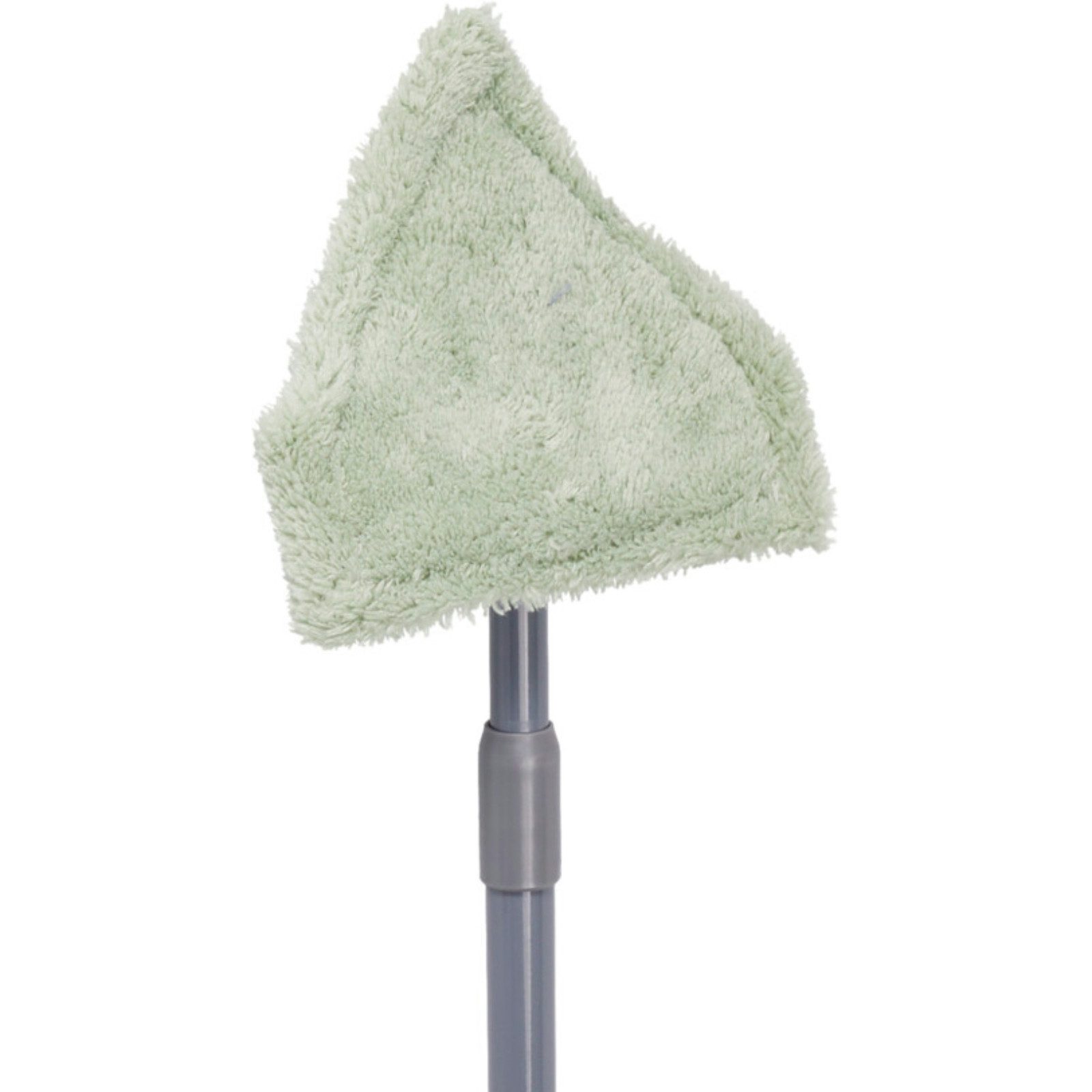Koopman Bodenwischer Wischmopp Bodenreiniger Mikrofaser Nasswischer 89cm Grün, (3-St), inkl. Teleskopstiel, Dreieckig, 2 Bezüge, handlich, ausziehbar