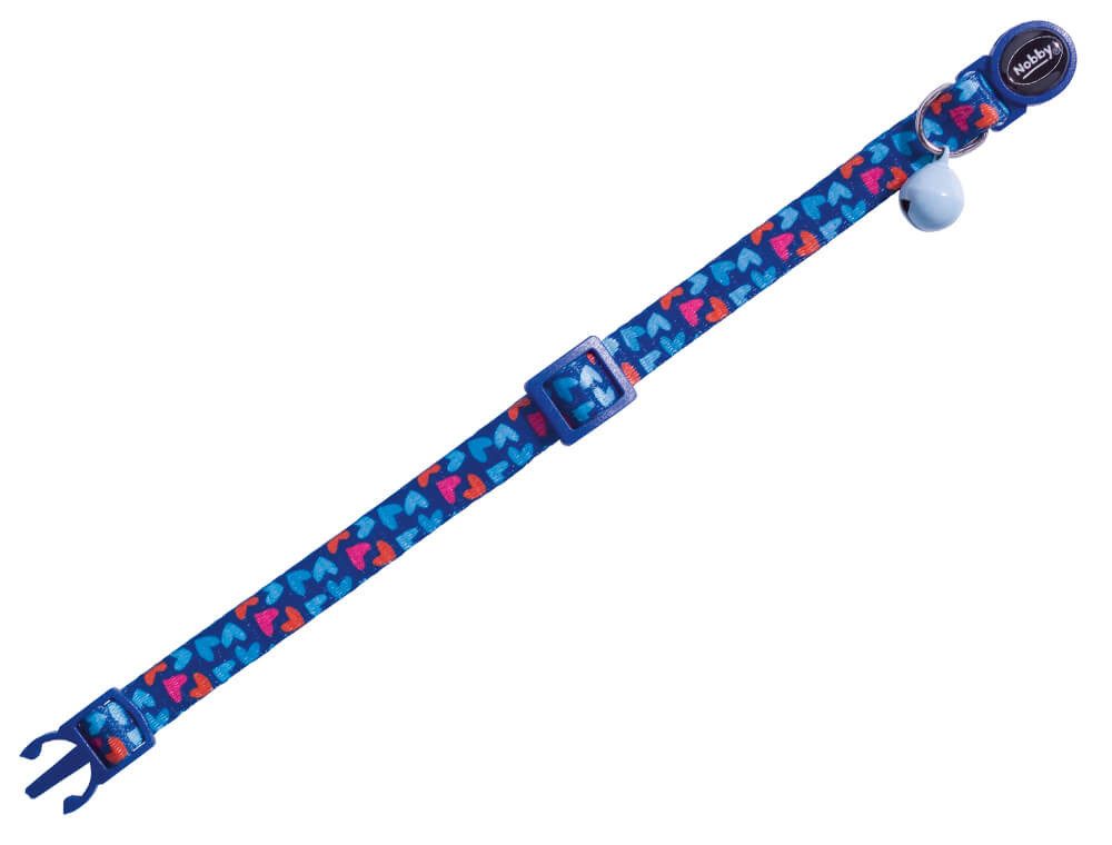 HURTTA Katzen-Halsband Katzenhalsband "Heart Dark Blue"