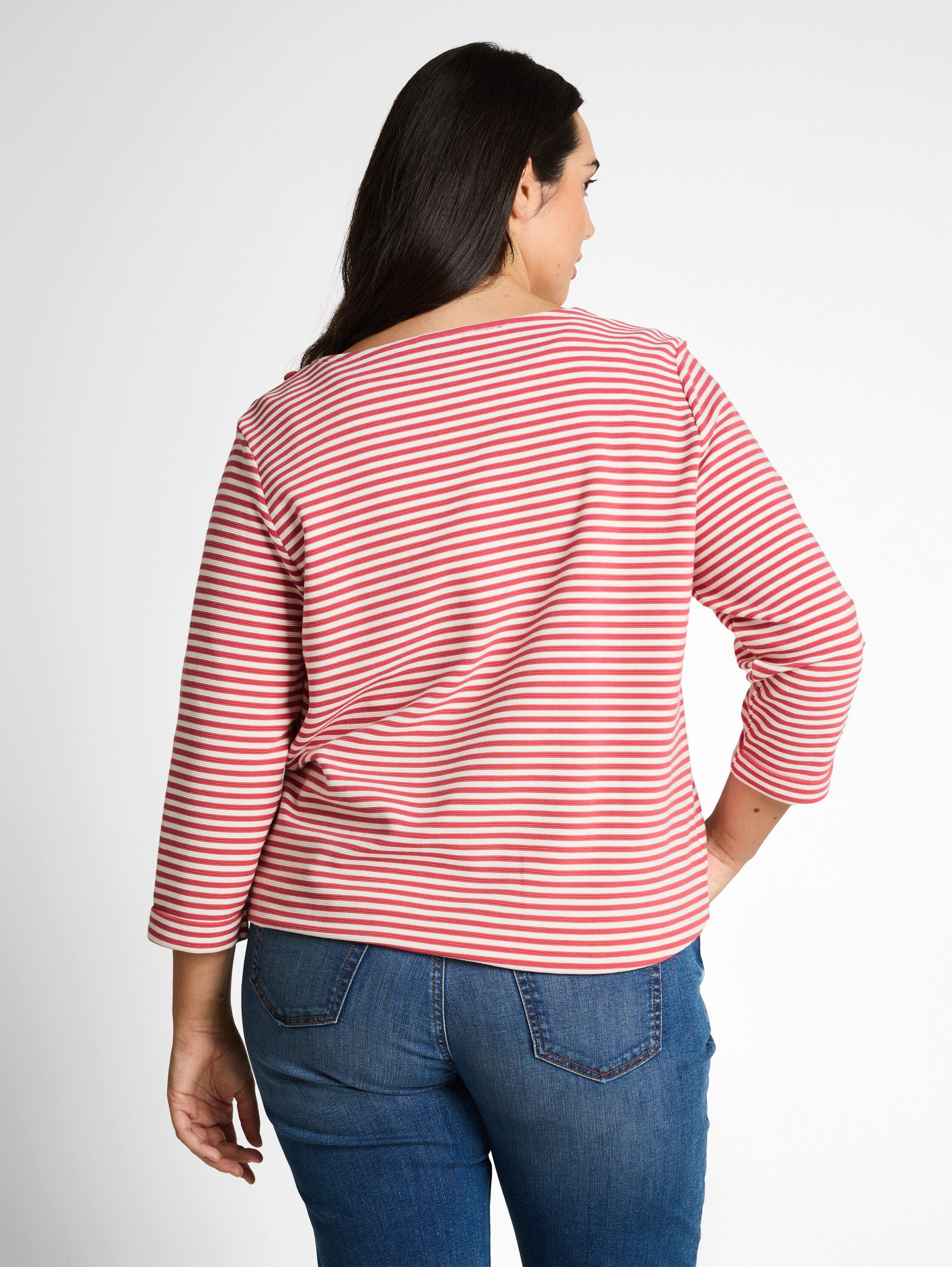 TOM TAILOR PLUS T-Shirt TTP T-Shirt mit Streifen Muster