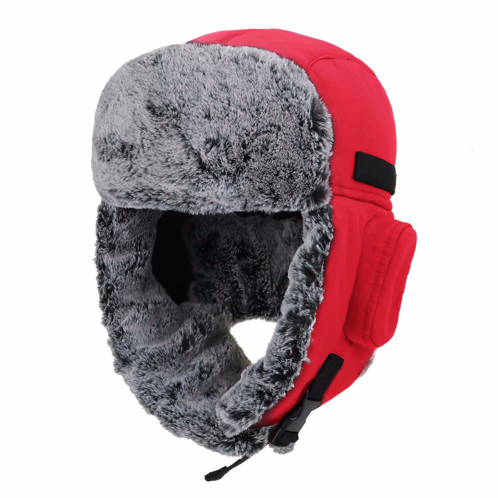 Sporty Ohrenmütze Trapper Mütze Wintermütze Russische Ohrenklappen Eskimo Fliegermütze Ohrenklappen