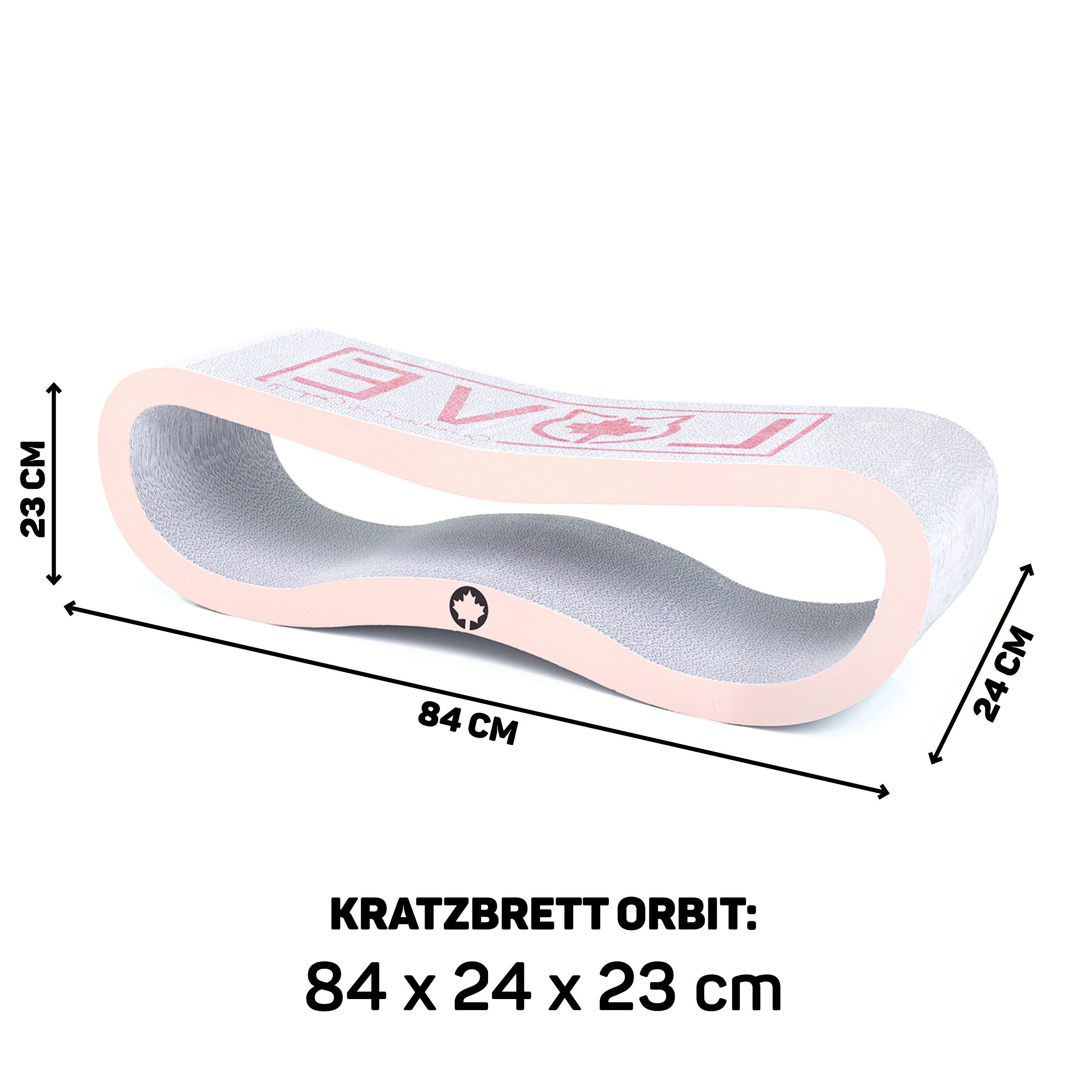 Canadian Cat Company Kratzpappe Orbit 2.0 Kratzbrett, Katzenmöbel, Kratzpappe inkl. Katzenminze