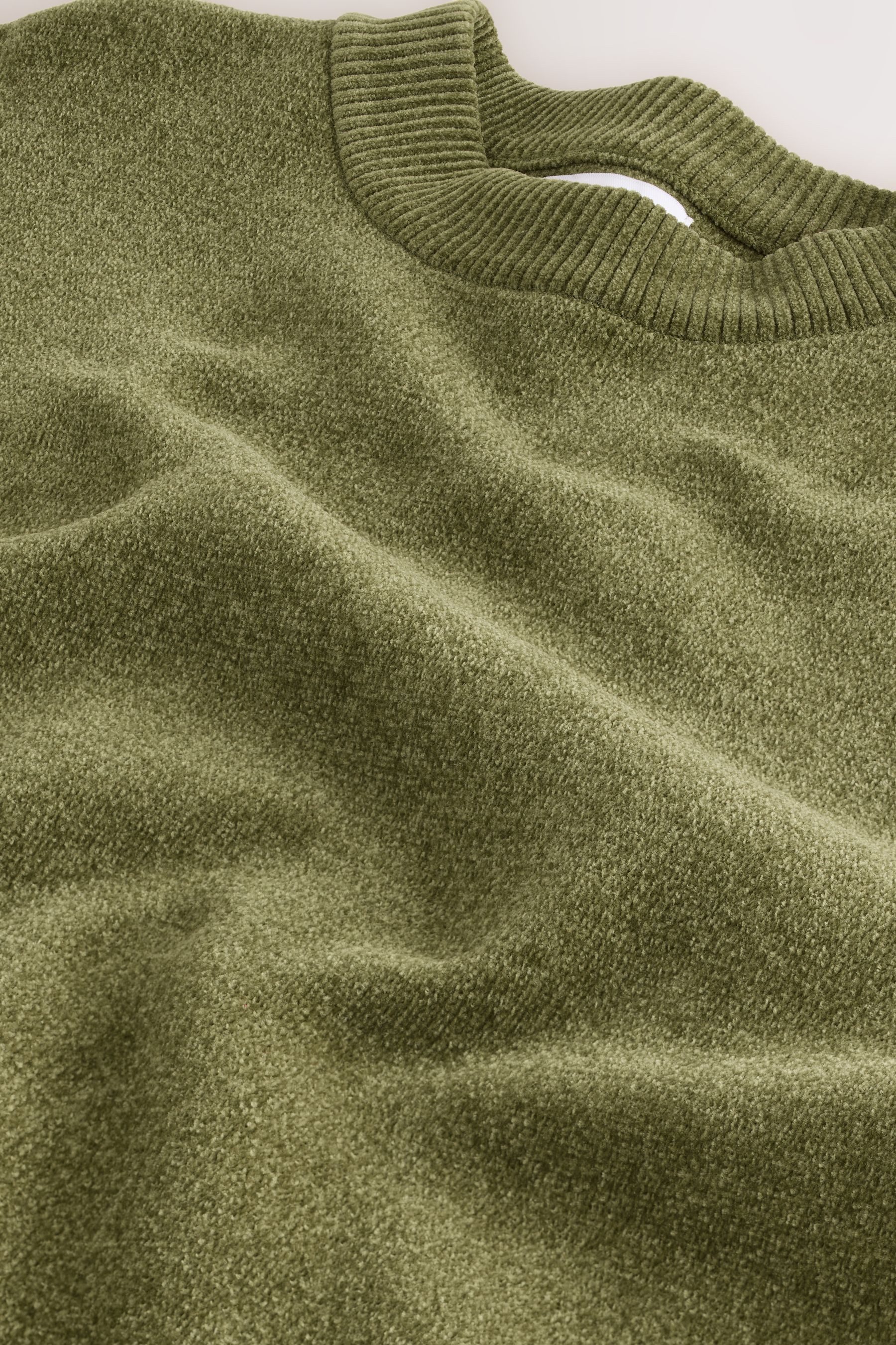 Next Rundhalspullover Relaxed Fit Rundhalspullover aus Chenille (1-tlg) günstig online kaufen