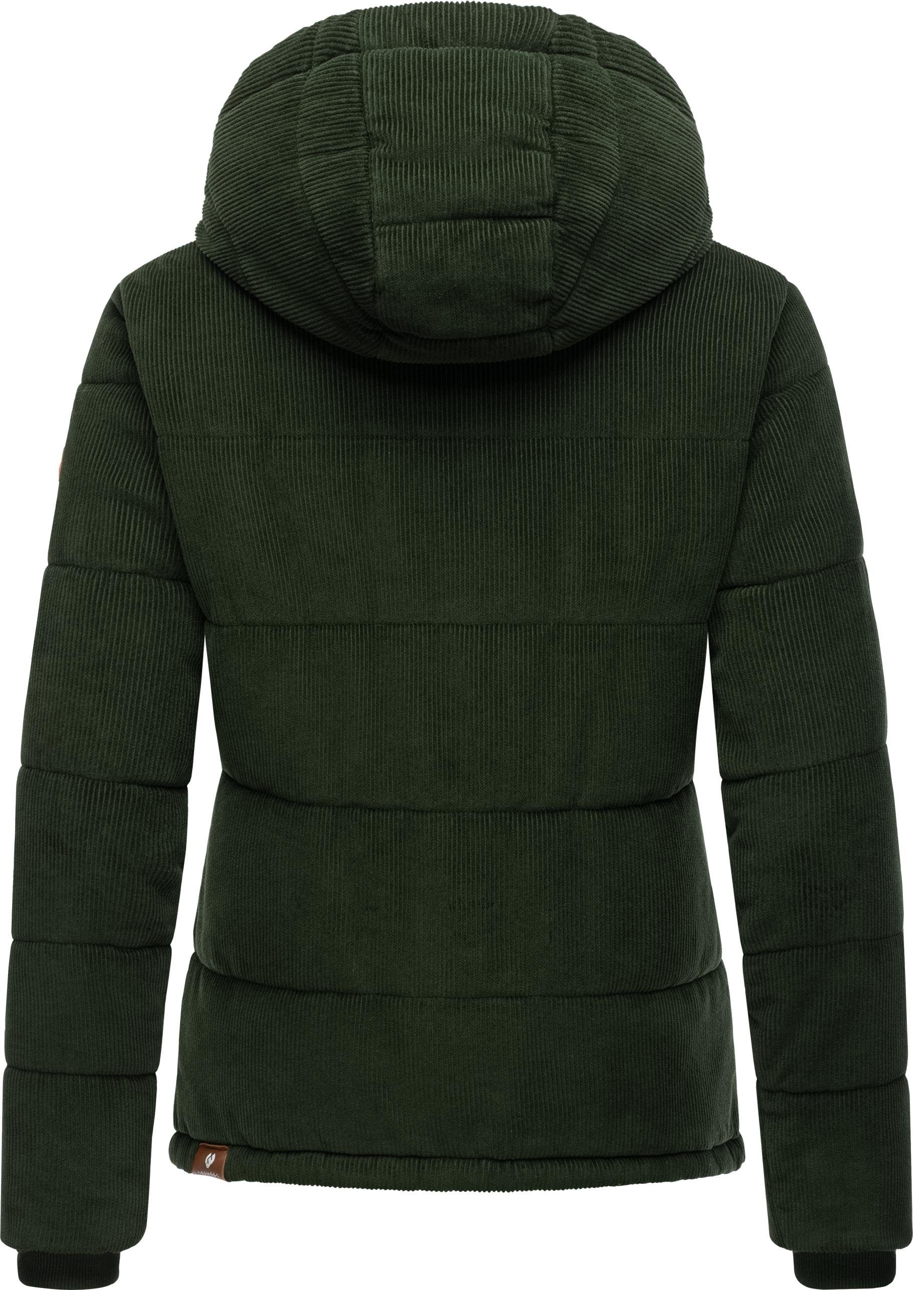 Ragwear Cordjacke Wuggys Stylische Damen Kordjacke mit flauschigem Innenfutter