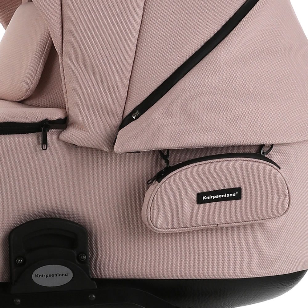 Knirpsenland Kombi-Kinderwagen Retro Style Kombi Kinderwagen 2.0, hohe Sicherheit durch One-Klick System der Kinderwagenaufsätze