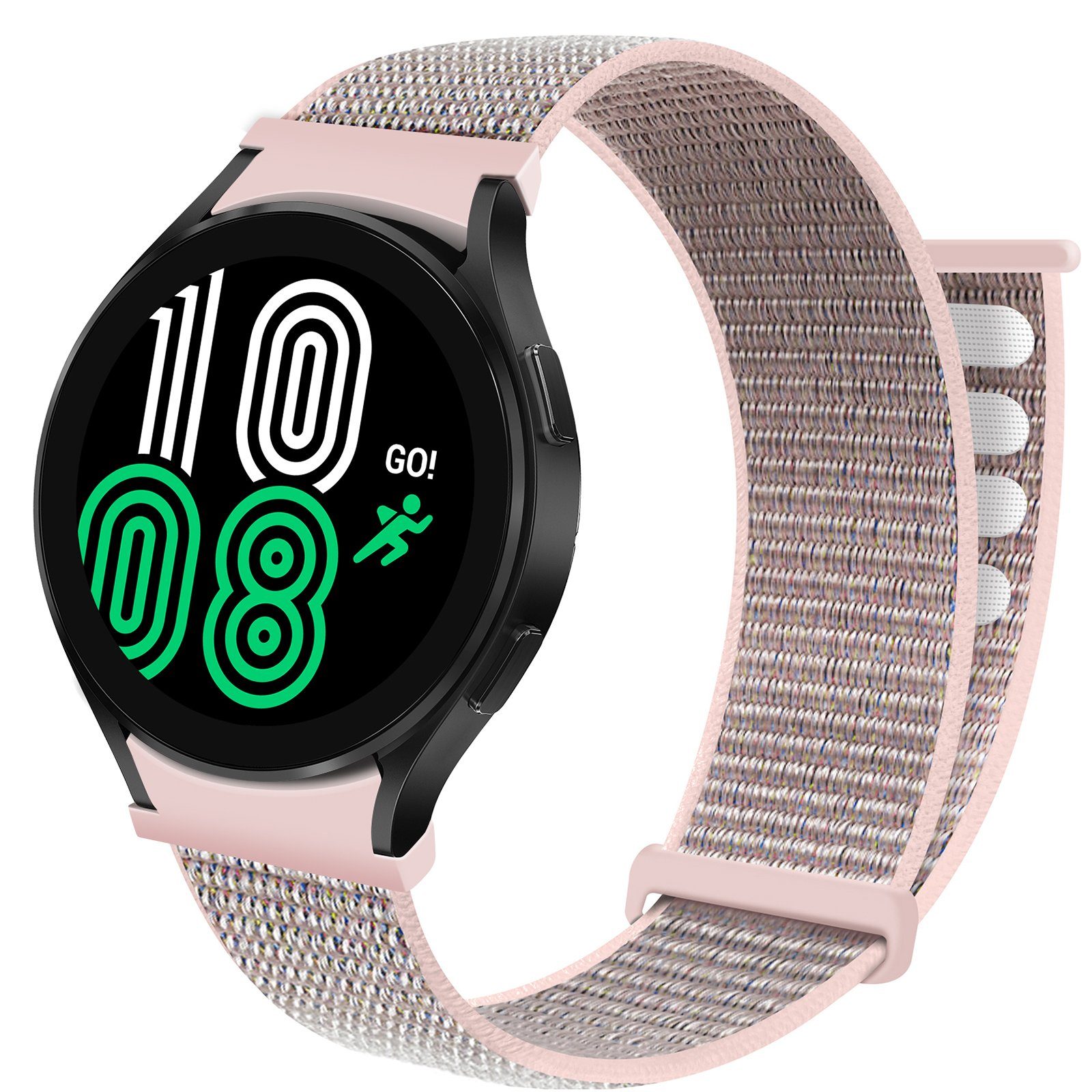 ELEKIN Smartwatch-Armband für Samsung galaxy watch 4 Armband magic buckle 40/42/44/46mm Rosa Sand