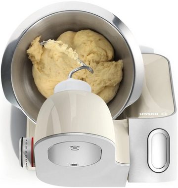 BOSCH Küchenmaschine MUM5 CreationLine MUM58L20, 1000 W, vielseitig einsetzbar, Durchlaufschnitzler, 3 Reibescheiben, Mixer