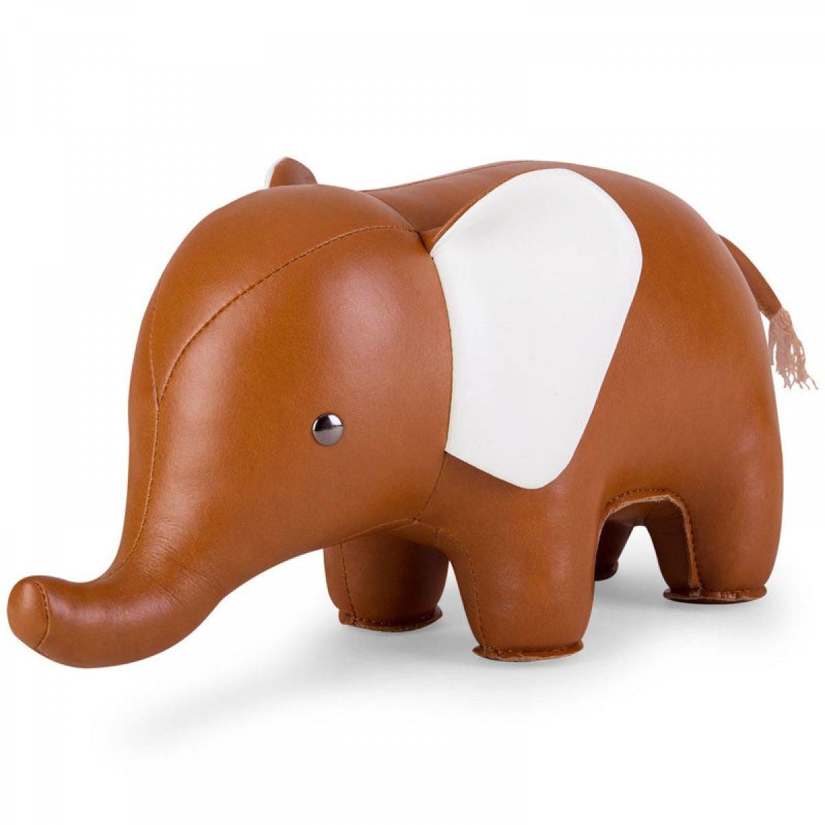 Züny Buchstütze Buchstütze Dekorationsobjekt Elefant Tan White (1kg)