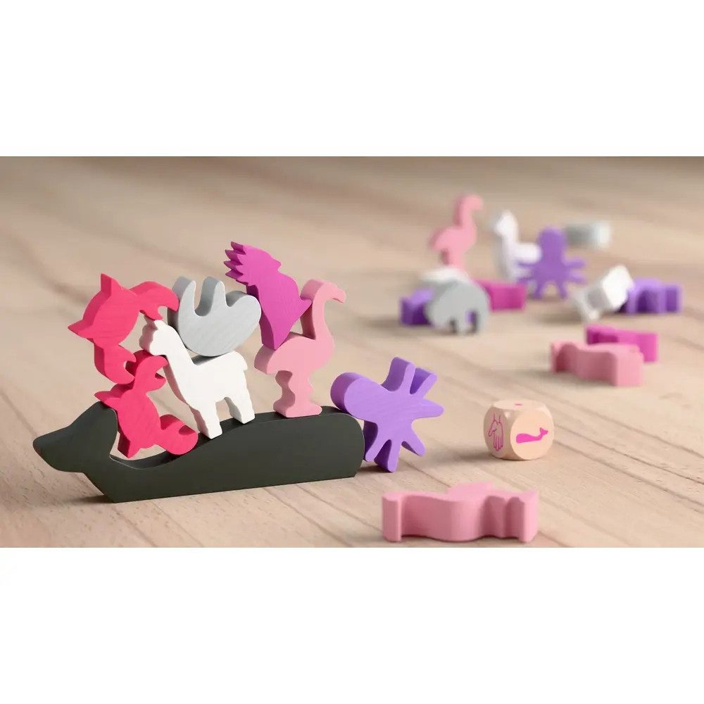 Haba Spiel Tier auf Tier – Pink Edition