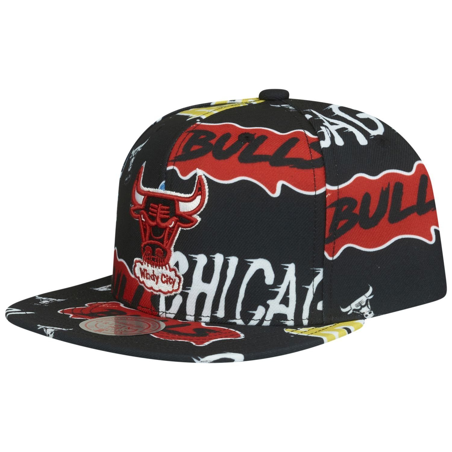 Mitchell & Ness Snapback Cap STICKER PACK Chicago Bulls