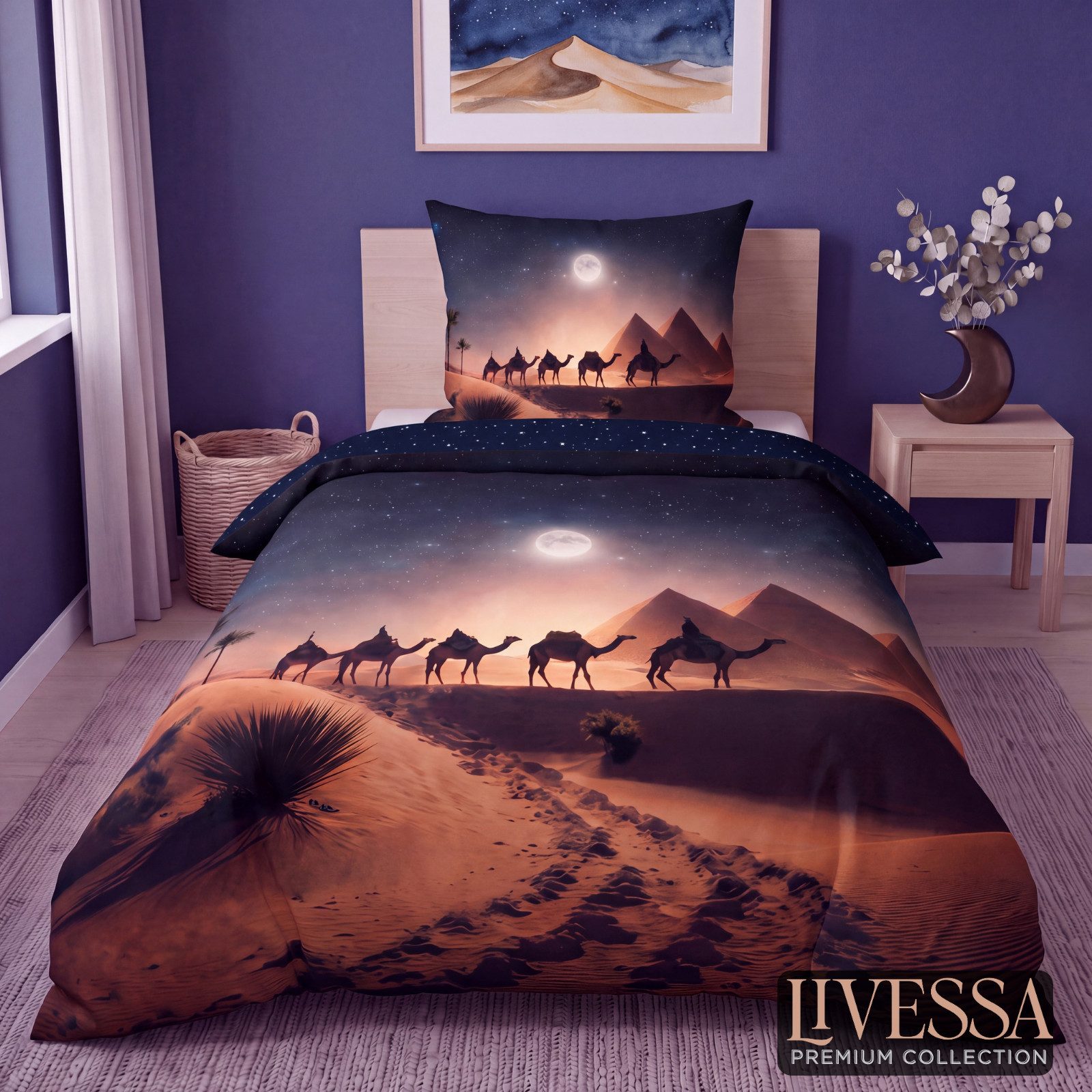 Braune Bettwäsche 200x200 online kaufen