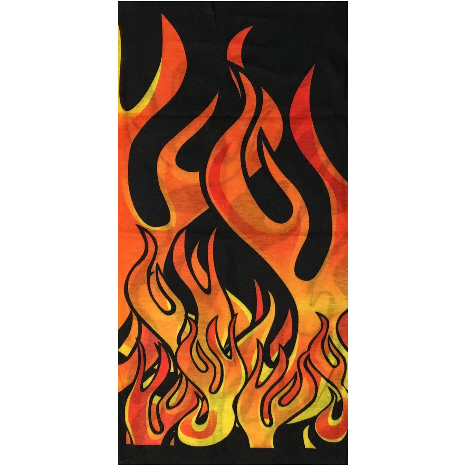 PiWear Halstuch PiWear Schlauchschal Flames Black