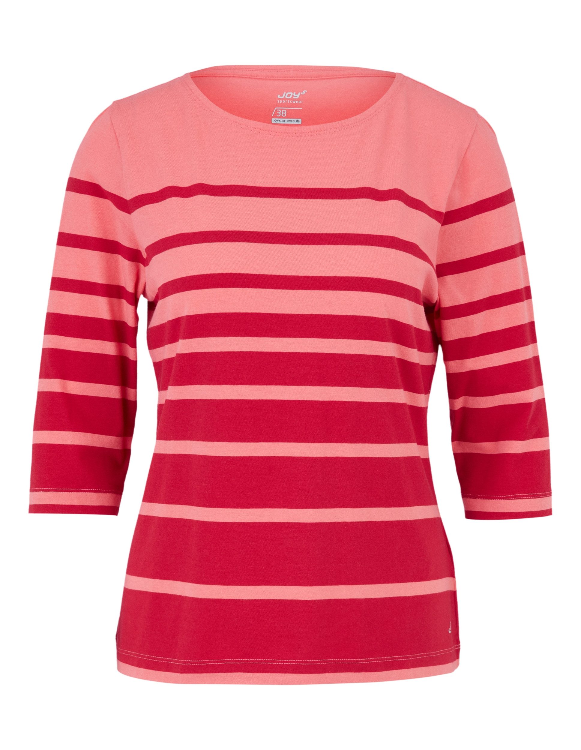 Joy Funktionsshirt LISA 3/4 Arm Shirt orange coral stripes