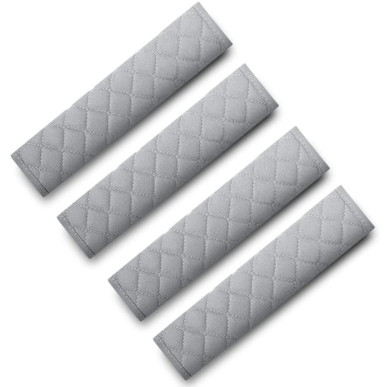 LuxusKollektion Gurtpolster Gurtpolster Auto Kinder Sicherheitsgurt Schulterpolster 4 4PC Grauer