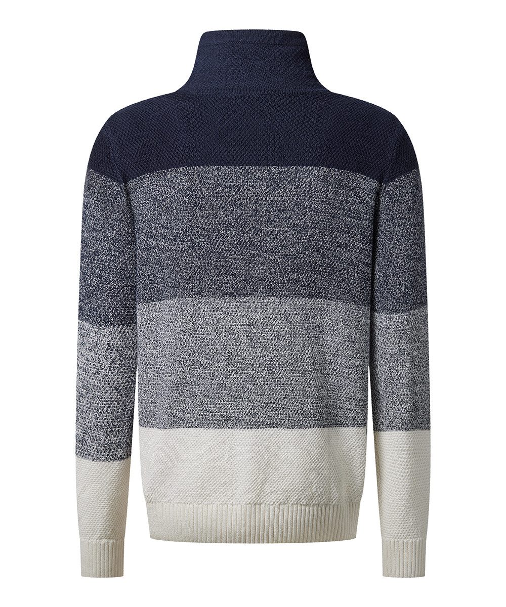 Pioneer Authentic Jeans Strickpullover Knit 1/1 Cowl neck b mit Stehkragen und Colorblocking