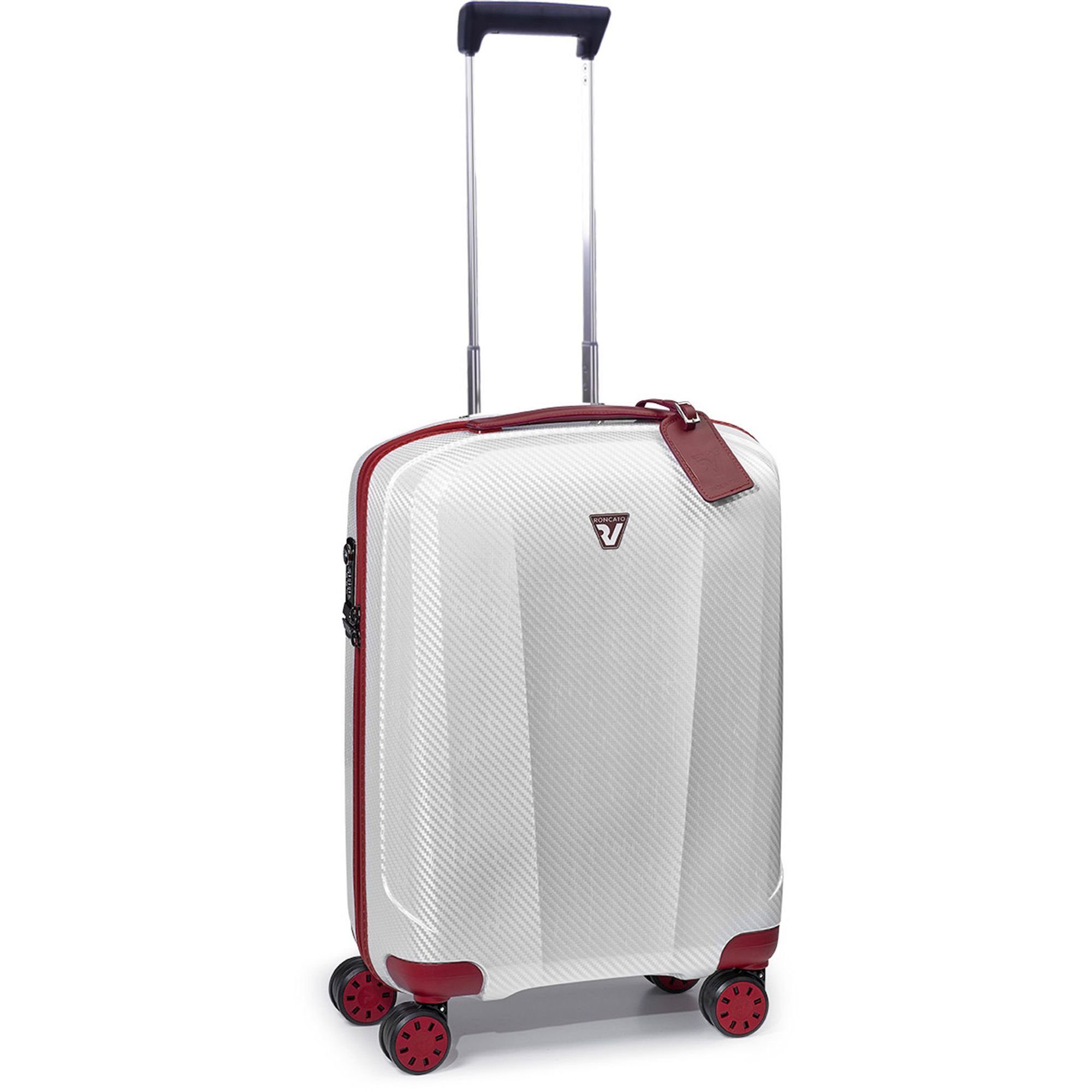 Handgepäck-Trolley Polypropylen 4 We rosso-bianco Rollen, Are, RONCATO