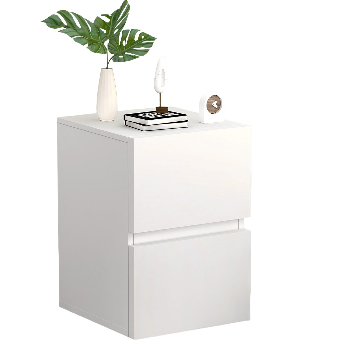 oyajia Nachttisch Nachtschrank mit 2 Schubladen für Schlafzimmer Wohnzimmer günstig online kaufen