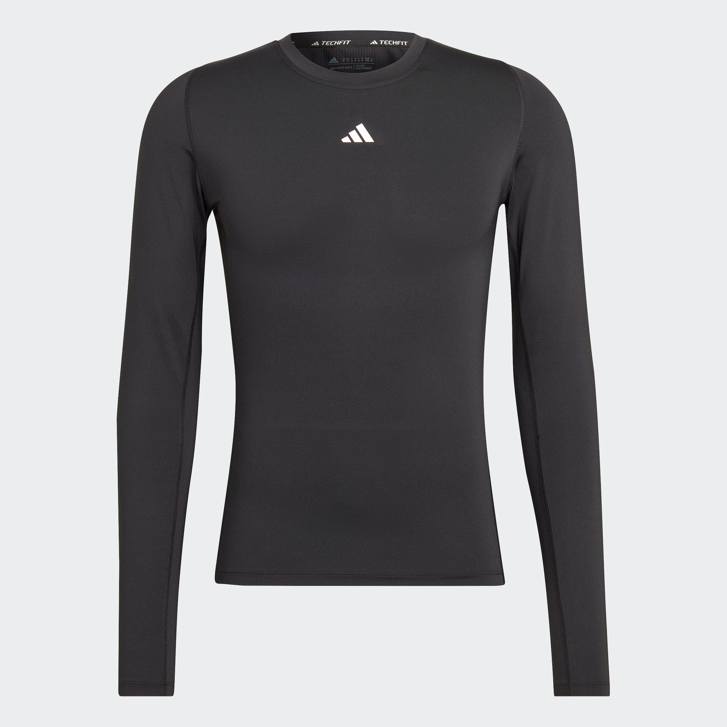 adidas Performance Funktionsshirt TECHFIT Black LONGSLEEVE TRAINING