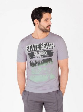 Key Largo T-Shirt Herren T-Shirt STATE BEACH Regular Fit (1-tlg)
