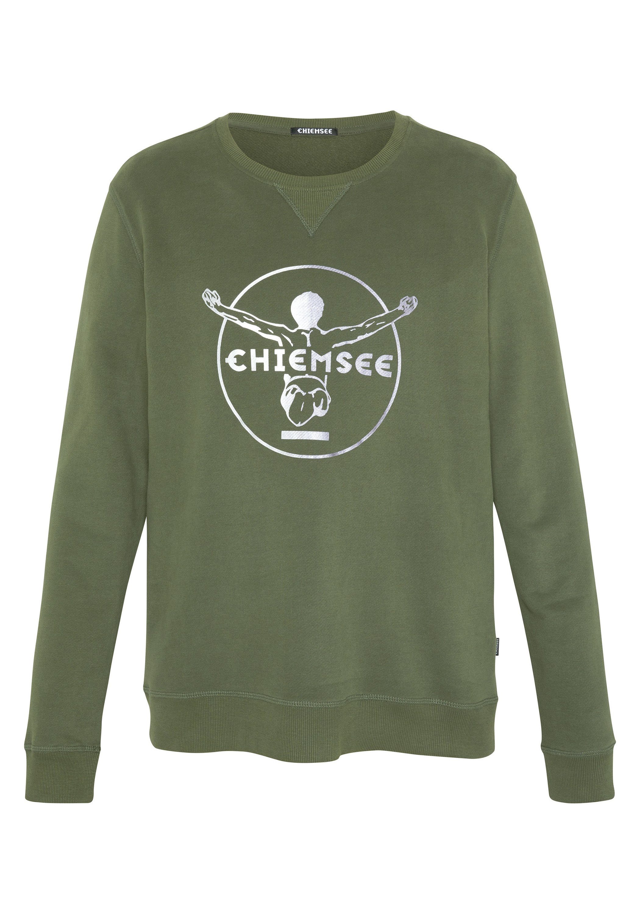 Chiemsee Sweatshirt Sweater im Label-Look 1 19-0417 Kombu Green