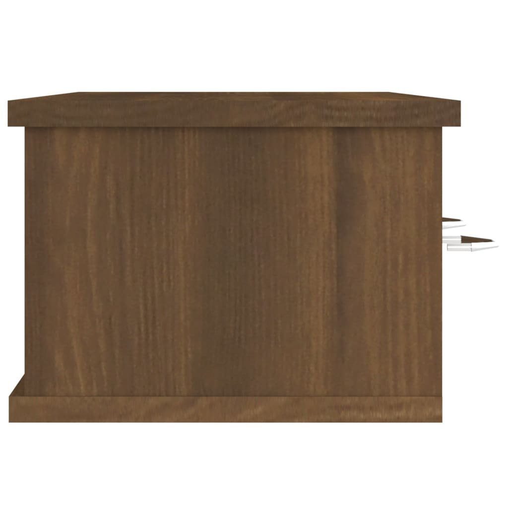 vidaXL Regal Wandschrank Braun Eichen-Optik 1-tlg. 88x26x18,5 Holzwerkstoff, Braune Eiche cm