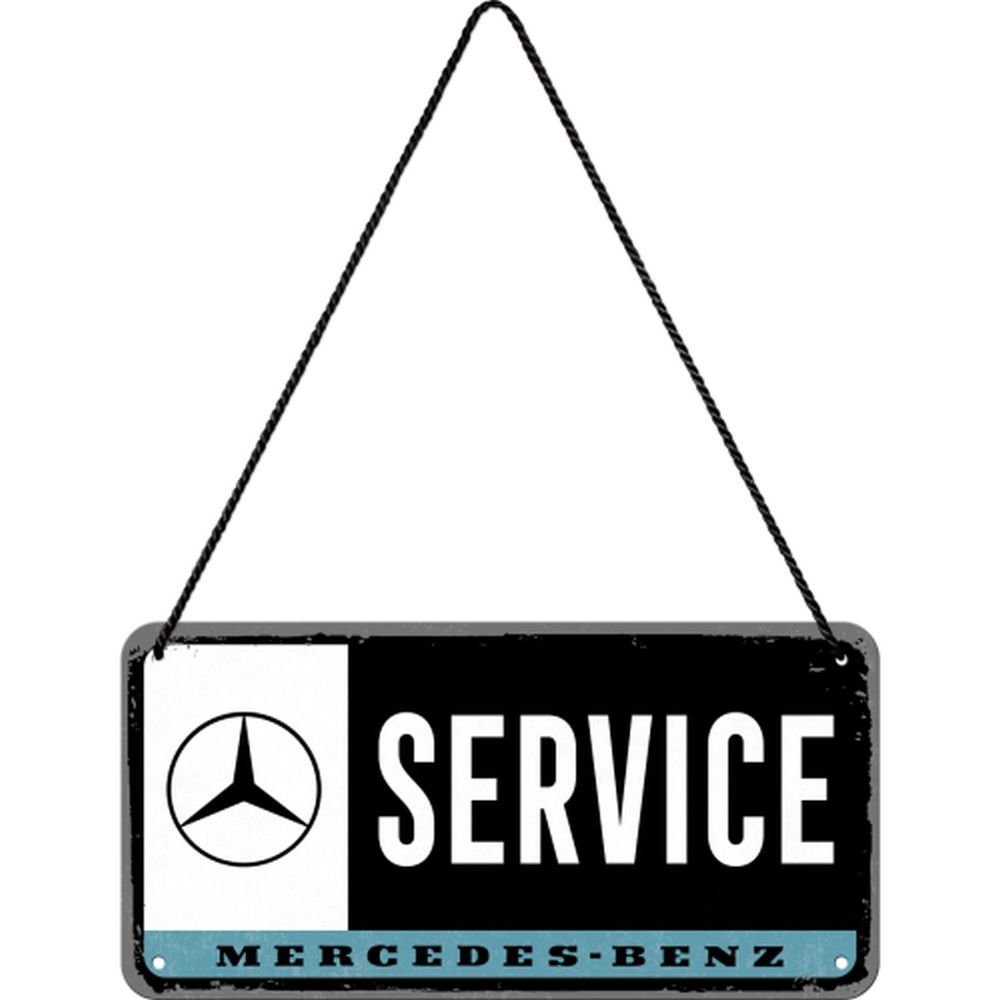 Metallschild Hängeschild - Mercedes-Benz - Service