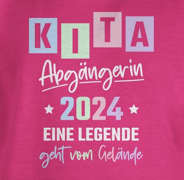 Shirtracer T-Shirt Kita Abgängerin 2024 - Legende Gelände Einschulung Mädchen