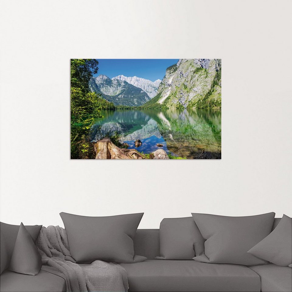 Artland Wandbild Obersee Berchtesgadener Land in Bayern, Berge &  Alpenbilder (1 St), als Alubild, Leinwandbild, Wandaufkleber oder Poster in  versch. Größen